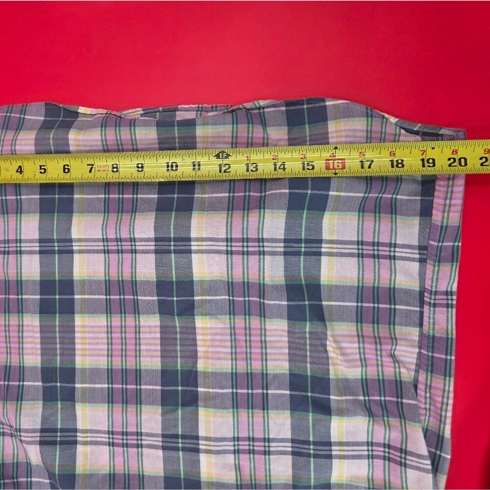 Arrow Men’s Plaid Button-Down Shirt Medium Long Sleeve Multicolor Casual Classic - Picture 13 of 14